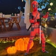thumbnail image 2 of Mono Con Máscara Superhéroe Disfraz Deadpool Transpirable para Fiesta Halloween, 2 of 9