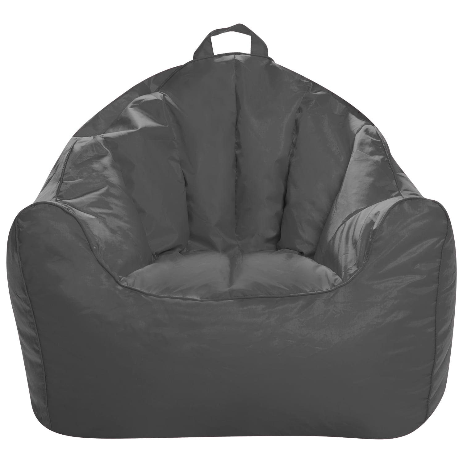 Posh Creations Malibu Bean Bag Chair Lounger, Kids, 2.8 ft, Charcoal Gray