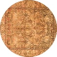 thumbnail image 1 of Ahgly Company Indoor Round Persian Orange Traditional Area Rugs, 4' Round, 1 of 1