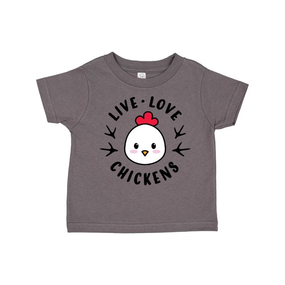 Inktastic Live Love Chickens Boys or Girls Toddler T-Shirt