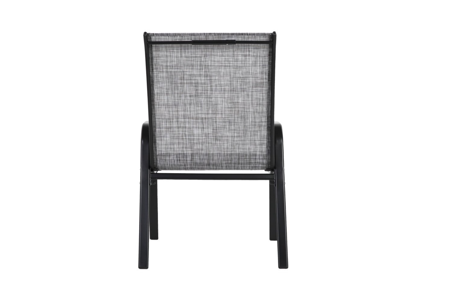Patio Chairs Set of 4, Outdoor Camping Chairs with Breathable Textilene Fabric, Steel Frame Armchairs for Garden, Pool, Beach & Yard, Grey