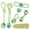 Green, variant on weVSwe Puppy Toys 7-Piece Set | Dog Toys for Aggressive Chewers, Eco-Friendly Knotted Cotton Rope for Dental Health & Interactive Play, Dog Chew Toys