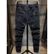 thumbnail image 3 of Pantalones cargo para hombre, ajustados, elásticos, rectos, negros, largos, holgados, de algodón y licra, talla grande, a la moda, nuevos, de alta calidad, estilo emo, 3 of 4