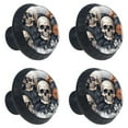 thumbnail image 2 of 4 Pcs Skull Knobs for Kitchen Cabinet Cupboard Dresser Bookcase Drawer Pulls Handles Round Home Decor, 2 of 8
