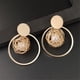 thumbnail image 5 of Fiudx Pendientes de Hilo Dorado, Diseño Hueco Único, Elegante Accesorio de Aleación para Ocasiones Especiales, Perfecto para Amantes de La Moda, Regalo Elegante para Amigos, Una Adición Moderna a Tu, 5 of 5