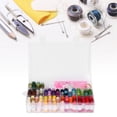 thumbnail image 4 of Juego completo de hilo y aguja para amantes de las manualidades, kit de costura y bordado casero de 100 colores, 4 of 8