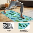 thumbnail image 4 of Light Blue Dinosaurs Forest Pattern Hot Yoga Mat Towel Non Slip for Hot Yoga - Quick-Drying Yoga Mat Cover with 4 Corner Pockets with Travel Bag - Hot Yoga Towel Non Slip 74"x26", 4 of 6
