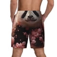 thumbnail image 2 of Lsque Mens Swim Trunks Cute Cloud Panda Pattern - Bathing Suit Compression Liner - Beach Swim Shorts Swimwear - (S-3XL) - Stretch Quick Dry -Large, 2 of 9