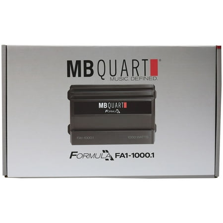 MB Quart - Formula 1000W Class D Digital Mono Amplifier with Variable Low-Pass Crossover - Black