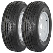 WEIZE 2-Pack ST205/75R14 Radial Trailer Tire Load Range D 8 Ply on Rim 14" - 5 on 4-1/2" Rim Width 205/15/14 205 75R14 ST 205/75R14 5 Lug