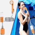 thumbnail image 1 of Douche Portable pour Camping, Pompe de Douche Rechargeable & Lumière LED, Douche Électrique Kit de Douche Extérieure pour Camping Randonnée Plage, 1 of 8