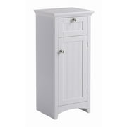 OS Home and Office Furniture 1-Drawer Wood Space Saving Storage Cabinet in White