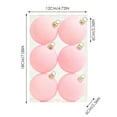 thumbnail image 2 of 6PCS Flocked Velvet Christmas Balls - 2.4" Rustic Xmas Tree Ornaments, Shatterproof Holiday Decor for Home & Office, 2 of 6