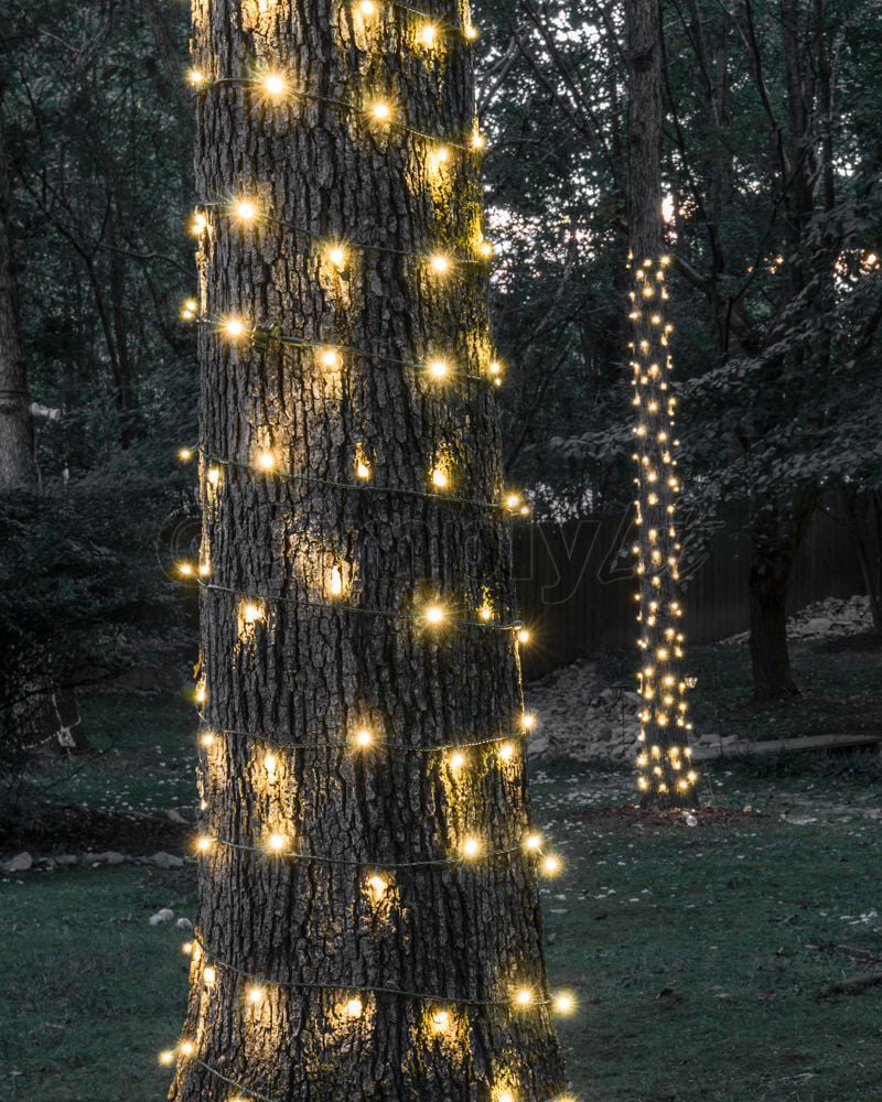 LED Solar Powered Christmas Rope String Lights Outdoor Night Light Decoration 