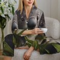 thumbnail image 5 of KLL Daisy Koala Print Women's Long Sleeve Pajamas with Pants Sleepwear Loungewear 2 Set-Large, 5 of 7