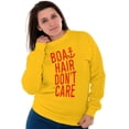 thumbnail image 4 of Boat Hair Don't Care Ocean Vibes Cute Women Crewneck Sweatshirt Brisco Brands L, 4 of 6