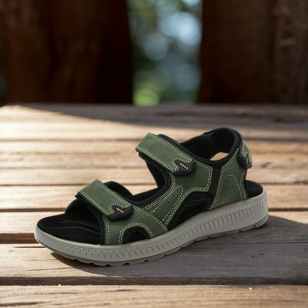 Sandalias de senderismo cómodas con punta abierta, sandalias deportivas al aire libre, zapatos de agua para hombres