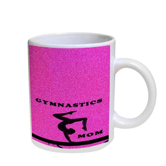 KuzmarK Coffee Cup Mug Pearl Iridescent White - Gymnastics Mom