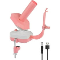 LQQBOX Electric Yarn Ball Winder for Crocheting, Dual-Spring Tension 10oz Large Capacity, Stepless Speed Automatic Knitting Yarn Winder Wool Spinner Roller for Crochet Lovers(Pink)