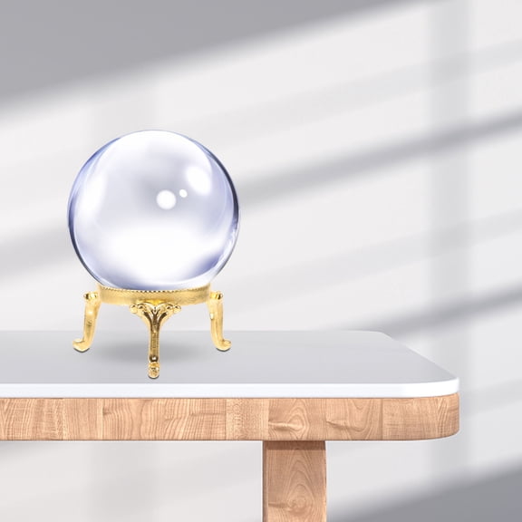 BESTOYARD 2Pcs Golden Metal Crystal Ball Holder for Display with