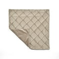 thumbnail image 3 of Lush Decor Velvet Diamond Pintuck Decorative Pillow Cover Taupe Single 13 in x 20 in, 3 of 11