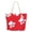 Red, variant on Premium Dog Cat Puppy Kitty Animal Paws Print Canvas Tote Shoulder Bag Handbag