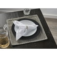thumbnail image 2 of Ox Bay Ripple Set of 4 Cotton Place Mat, Gray Stitch Bordered, 2 of 4