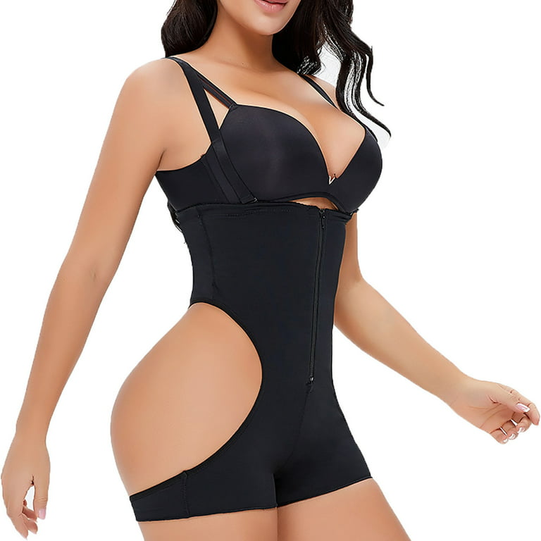 Aueoeo One Piece Bodysuit, Shapewear Plus Size Women Women's High Waist  Alterable Button Lifter Hip and Hip Tucks In Pants 