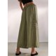thumbnail image 3 of Pantalones Anchos de Verano para Mujer, Cómodos, Color Verde , Talla XXL, 3 of 4