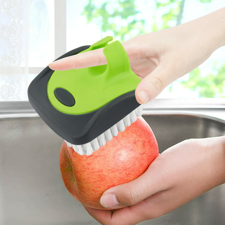 2 Pc Vegetable Cleaning Brush Potato Peeler Shred Scrub Fruit Cleaner  Scrubber 