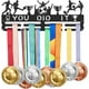 thumbnail image 2 of Perchero para colgar medallas de fútbol, estante para exhibir medallas You Did It, soporte para colgar en la pared, soporte para exhibir cintas, ganchos de hierro para decoración, regalos para niños, 2 of 8