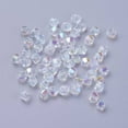 thumbnail image 2 of 1Bag Electroplate Crystal Glass Bicone Beads Faceted AB Color Plated Colorful 4.5x4mm Hole: 1mm 720pcs/bag, 2 of 2