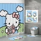 thumbnail image 1 of Fabricantes de fuentes de comercio electrónico transfronterizo Impresión digital 3D Cortina de ducha de baño de poliéster impermeable Hello Kitty Serie 3 fabricantes directos, 1 of 5