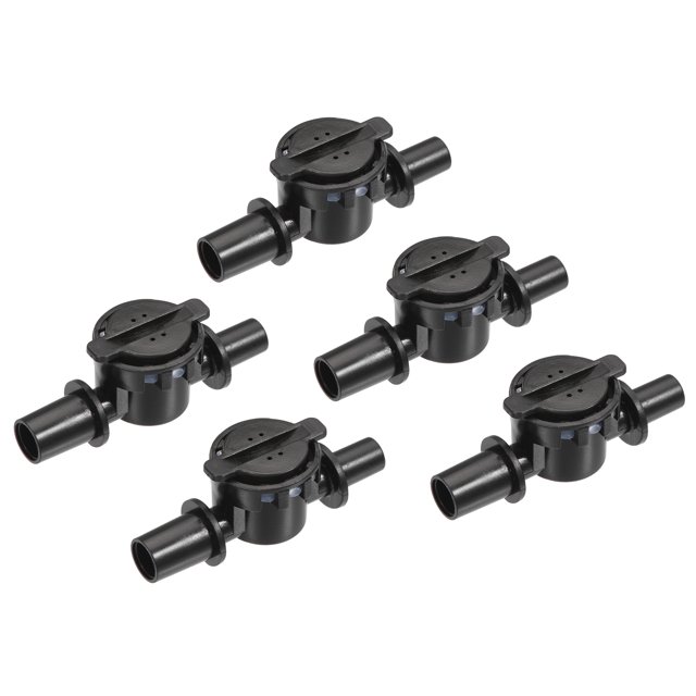 Unique Bargains 8 x 6mm Connector Anti Drip Device for Irrigation System Plastic Black 10 Pack
