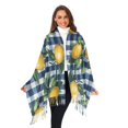 thumbnail image 3 of FORMRS Womens Scarf Winter Soft Long Big Warm Shawls Wrap Tassel Scarves, Cartoon Beige Lemon, 3 of 9