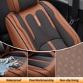 thumbnail image 6 of Fit for Toyota Camry 2025 Seat Cover, Black and Orange Car Seat Covers, Perforated Breathable Leather 5 Seats Full Set Waterproof Fine Exquisite Workmanship, Protect Car Seats, 6 of 9