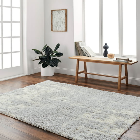 Artistic Wavers Everton Plus Area Rug, 5'3" x 7', Cream/Gray
