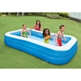 Intex Swim Center Family Inflatable Pool, 120" X 72" X 22", for Ages 6