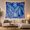 Owl and Stag, variant on Snow Leopard and Blue Phoenix Resting on Icy Mountainside, Mystical Fantasy Illustration for Nature Lovers, Mythical Wildlife Art Christmas Gift Tapestry Wall Hanging for Bedroom and Living Room