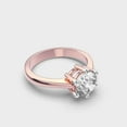 thumbnail image 3 of 1 Ct Wonderful IGI Certified Round Cut Lab Grown Diamond Engagement Ring 18K Rose Gold (E/VVS2) | Luxurious Solitaire Diamond Ring for Women | Size 9.5 by Diamond-Capitals, 3 of 8