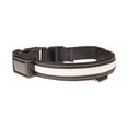thumbnail image 3 of Dog LED Safety Collar, Reflective Leash, USB/Solar Charging, Waterproof Design, for Night Walking, Dual Battery Power, Travel/Training Gear, High Visibility, Durable Plastic, Small to Large Breeds, 3 of 8