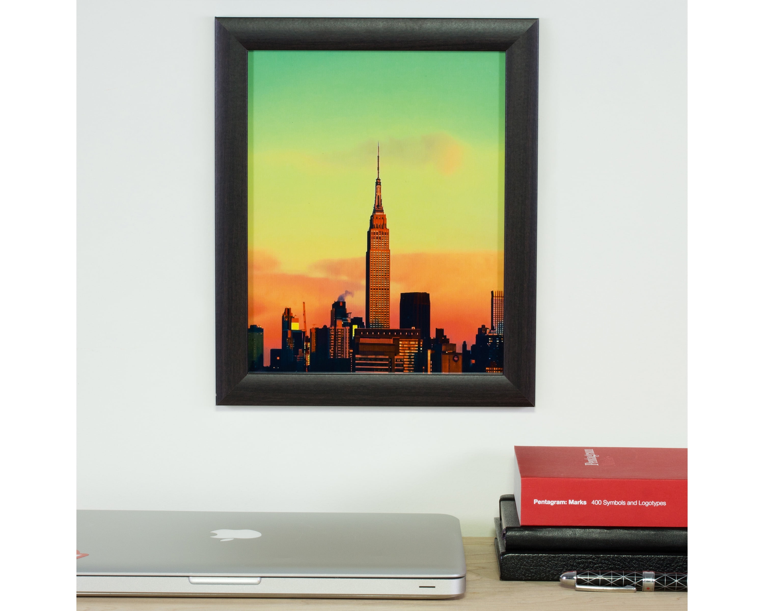 Craig Frames Contemporary 1", 18 x 24 inch Picture Frame, Brazilian Walnut Brown