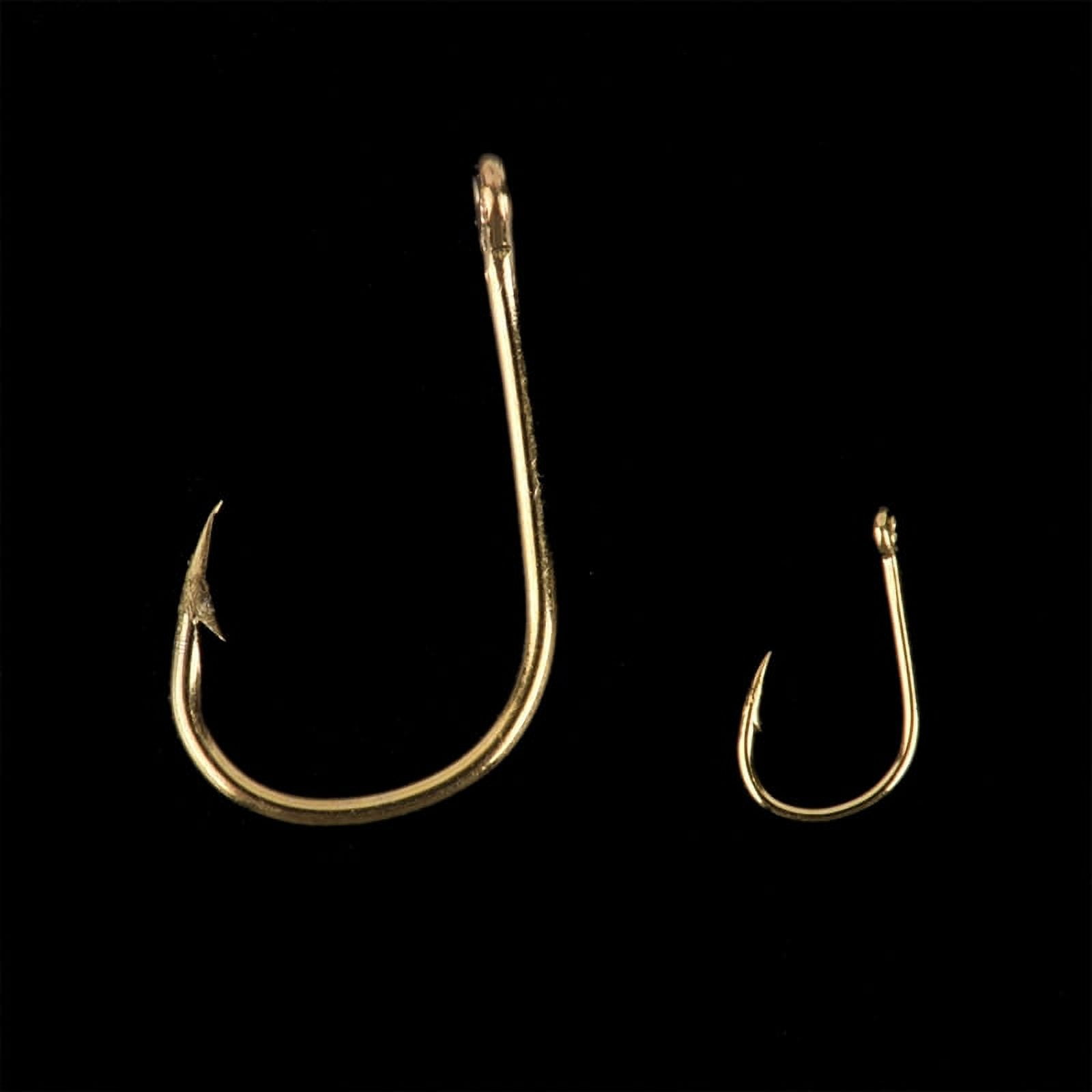 500pcs/set #3~#12 Fishing Hooks Carbon Steel Golden Fishhooks With Retail.82 F 海外 即決
