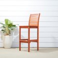 thumbnail image 1 of Malibu Outdoor Patio Wood Bar Chair, 1 of 4