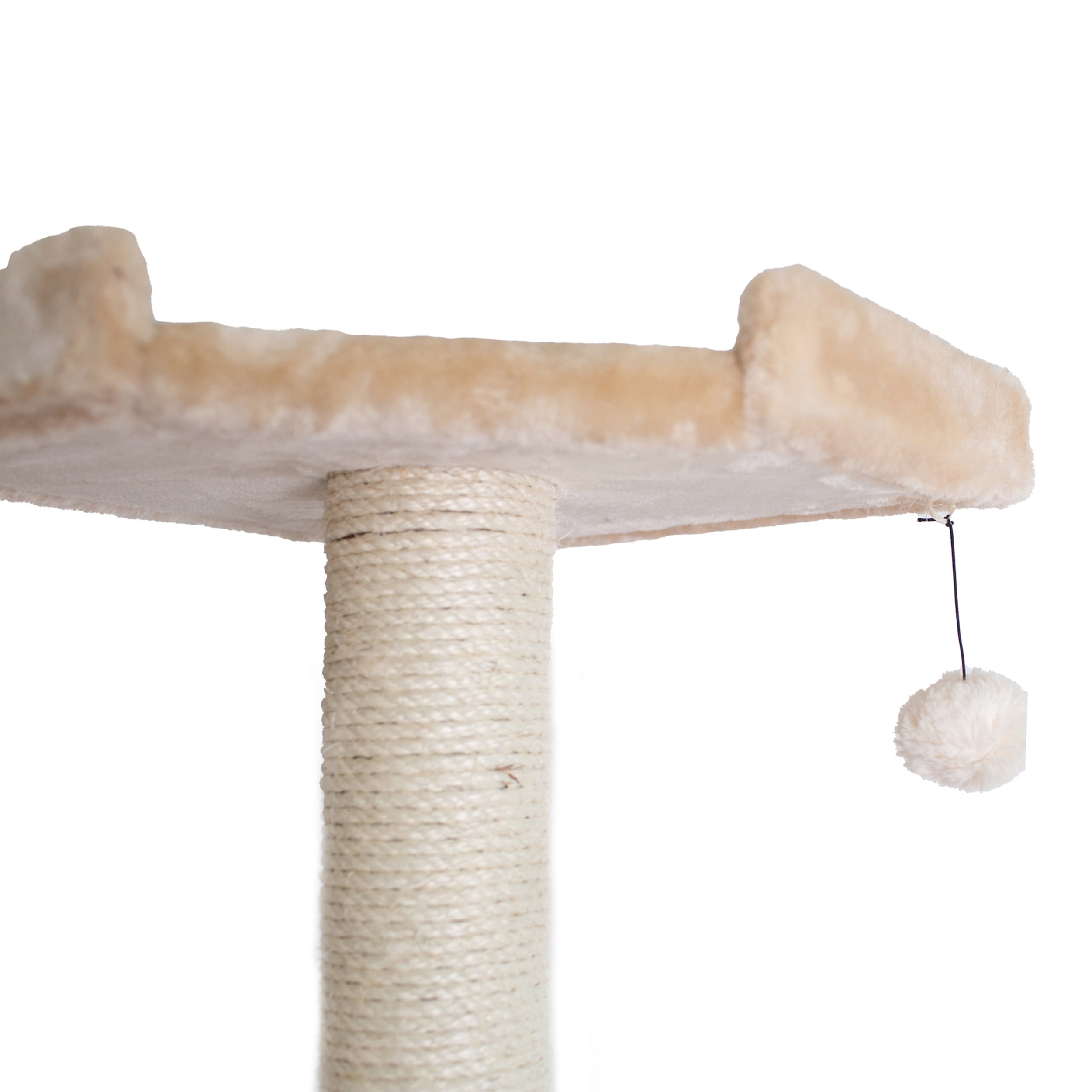 Armarkat 72-in Real Wood Cat Tree & Condo Scratching Post Tower, Beige