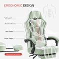 thumbnail image 5 of CONCETTA gaming chair, office chair with high backrest and computer chair, is an ergonomic adjustable rotating office chair. Available in black, white, khaki, pink and blue., 5 of 6