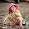 thumbnail image 5 of Jan & Jul Kids' Sun-Hat for Girls, Lightweight, Breathable Polyester (L: 2-5 Years, Watermelon Pink), 5 of 6
