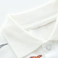 thumbnail image 6 of Tisuna Toddler Boys Shirt Dinosaur Print Short Sleeve Lapel Neck Tops Cute Lovely Summer Kids Outwear White Size 5-6 Years, 6 of 9