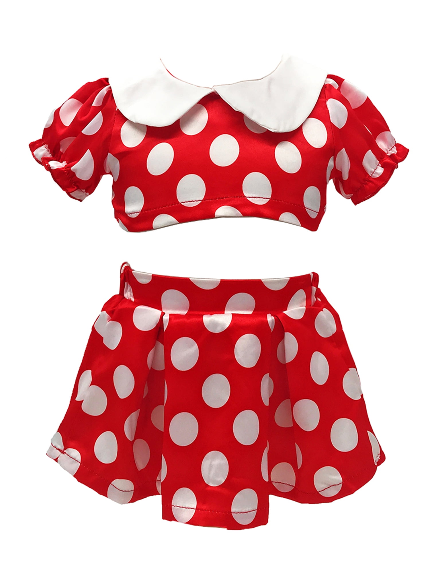 baby red polka dot skirt