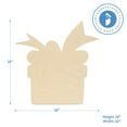 thumbnail image 2 of Gift Box Cutouts 12 x 12-inch, Pack of 50 Wood Door Hanger Blanks, Wooden Crafts to Paint, Wooden Cutouts for Crafts, by Woodpeckers, 2 of 5